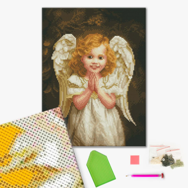 Товары для рисования - Алмазная мозаика Brushme Ангелская улыбка (RDBS7017)#2