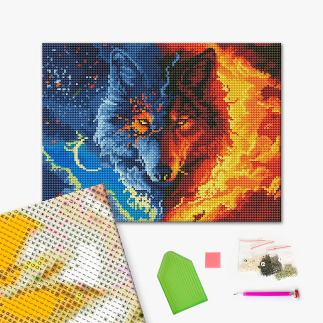 Товары для рисования - Алмазная мозаика Brushme Волк (RDBS7026)#2