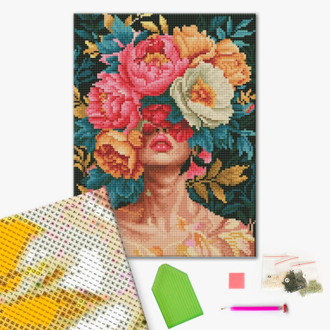 Товары для рисования - Алмазная мозаика Brushme Цветочная элегантность (RDBS7030)#2