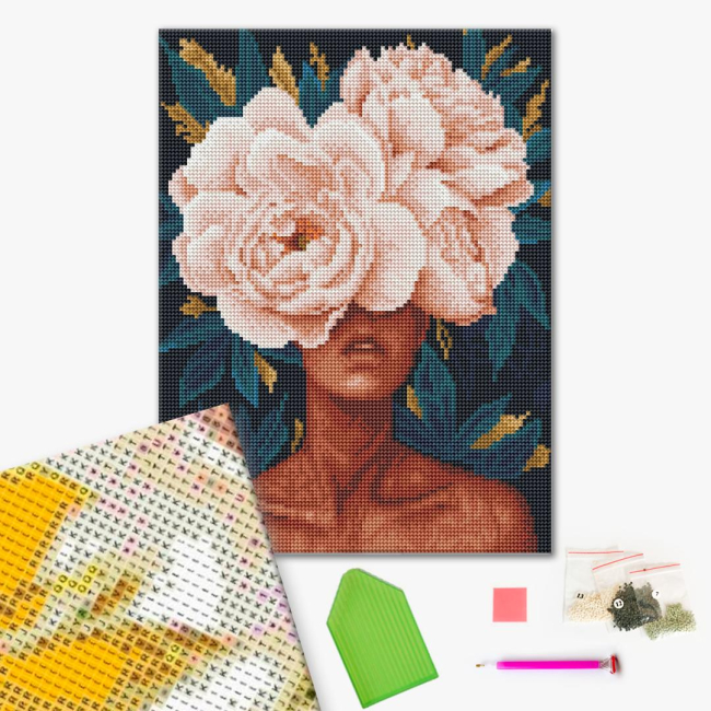 Товары для рисования - Алмазная мозаика Brushme Цветочная загадка (RDBS7032)#2