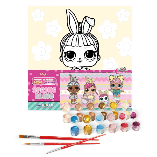 Товари для малювання - Картина за номерами Ідейка Lol Surprise Spring Bling Carats 40 х 40 см (KHO1100)#2