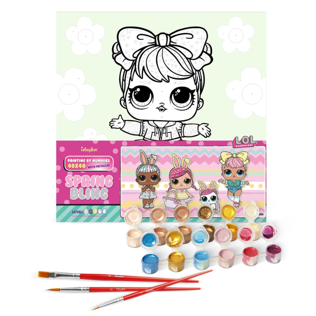 Товари для малювання - Картина за номерами Ідейка Lol Surprise Spring Bling Dawn 40 х 40 см (KHO1101)#2