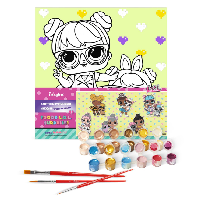 Товары для рисования - Картина по номерам Ідейка Lol Surprise TroopSurprise BonBon with HopHop 40 х 40 см (KHO6288)#2