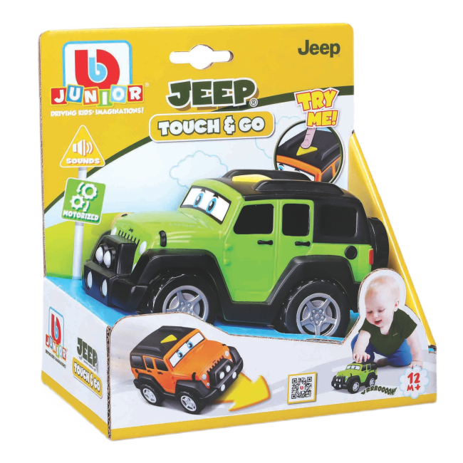 Машинки для малышей - Машинка Bb Junior Jeep Wrangler unlimited зеленая (16-81804/1)#2