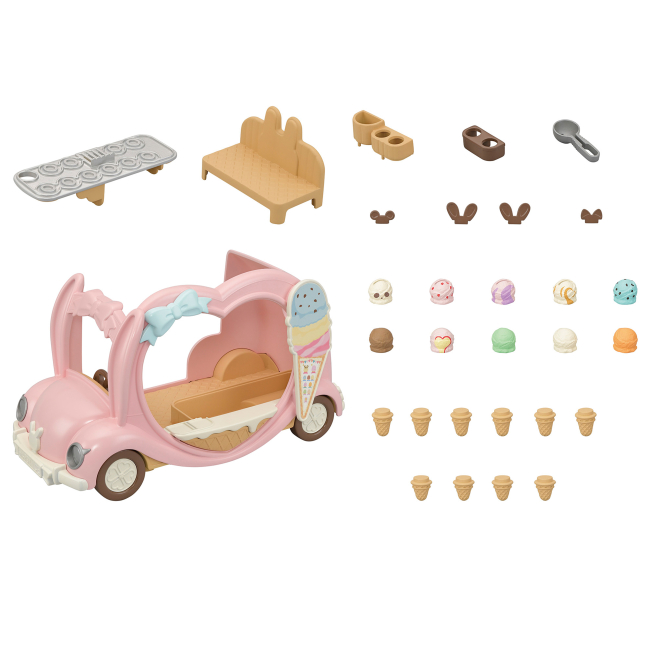 Аксессуары для фигурок - Игровой набор Sylvanian Families Фургончик с мороженым (5651)#2