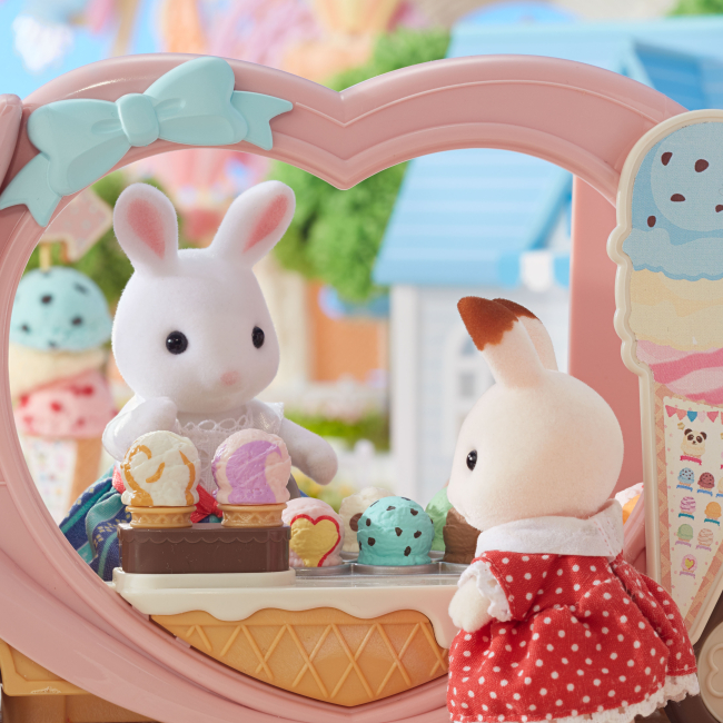 Аксессуары для фигурок - Игровой набор Sylvanian Families Фургончик с мороженым (5651)#8