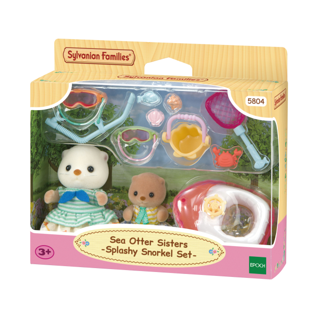 Фигурки животных - Игровой набор Sylvanian Families Сестрички Морские выдры с набором для ныряния (5804)#3