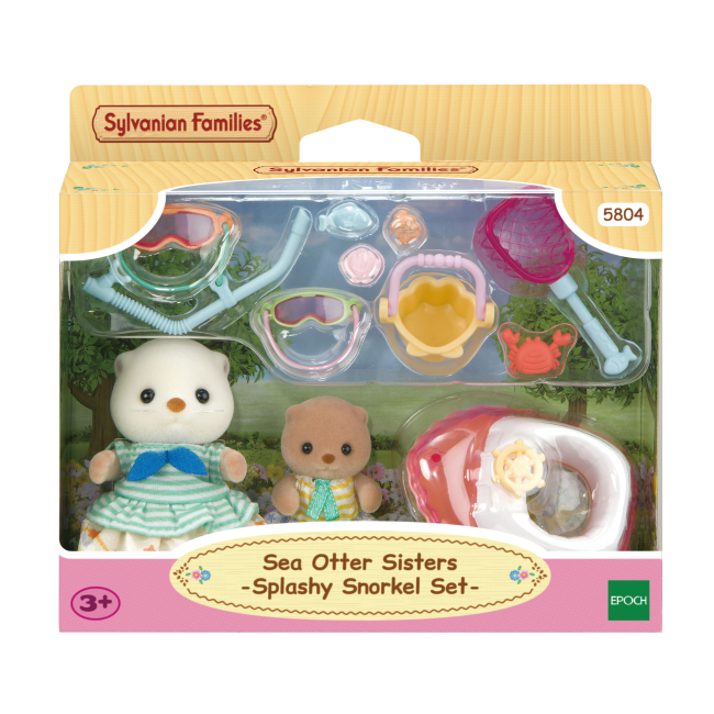Фигурки животных - Игровой набор Sylvanian Families Сестрички Морские выдры с набором для ныряния (5804)#4
