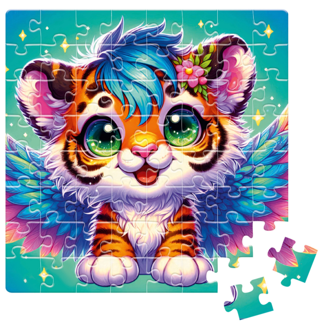 Пазлы - Пазл De.tail Крылатый тигренок 64 детали (DT1234-02)#2