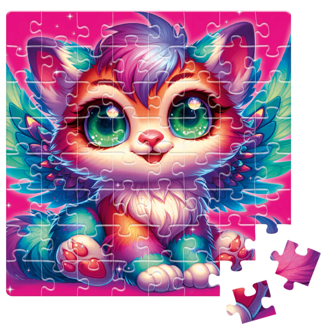 Пазлы - Пазл De.tail Крылатый котенок 64 детали (DT1234-04)#2