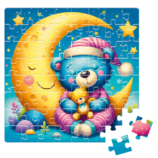 Пазли - Пазл De.tail Сонне ведмежа 64 деталі (DT1234-05)#2