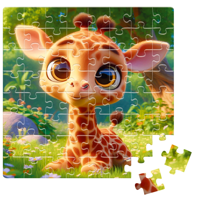 Пазли - Пазли De.tail Малий жираф 64 деталі (DT1234-13)#2