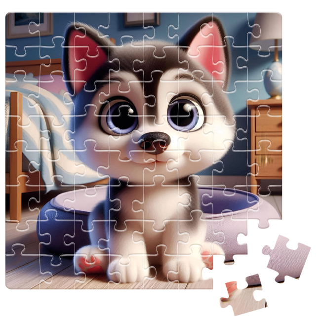 Пазли - Пазл De.tail Малий хаскі 64 деталі (DT1234-16)#2