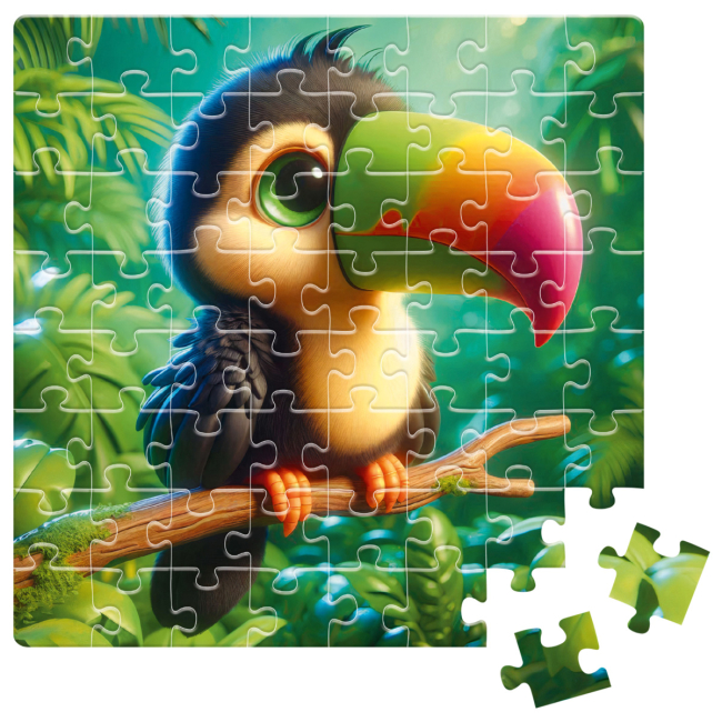 Пазли - Пазл De.tail Пташеня в джунглях 64 деталі (DT1234-17)#2