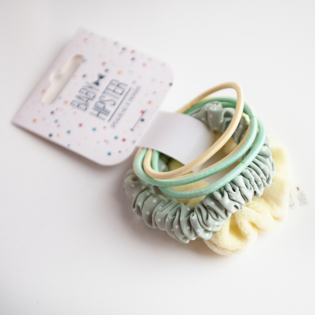 Біжутерія та аксесуари - Сет резинок Baby Hipster Sunday green (2110000049300)#2