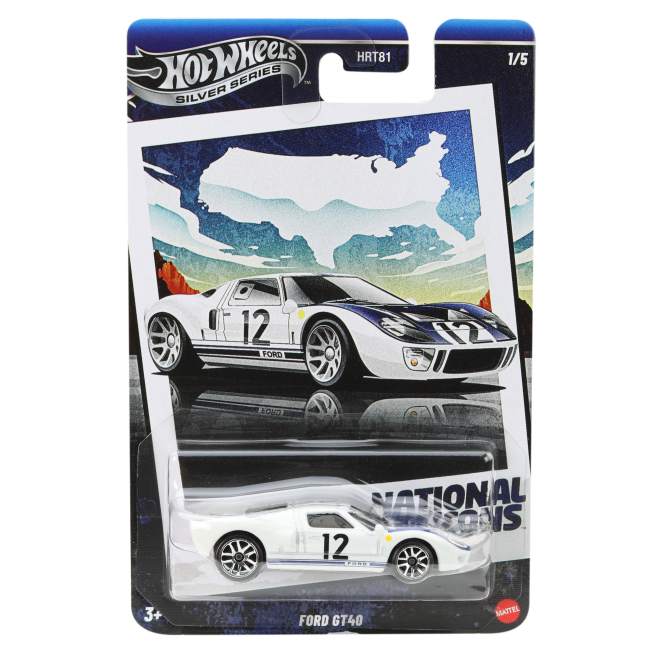 Автомодели - Автомодель Hot Wheels Silver series Ford GT40 (HRT81/JBY87)#2
