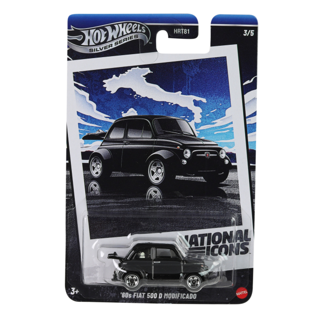 Автомодели - Автомодель Hot Wheels Silver series 60s Fiat 500 D Modeficado (HRT81/JBY88)#3