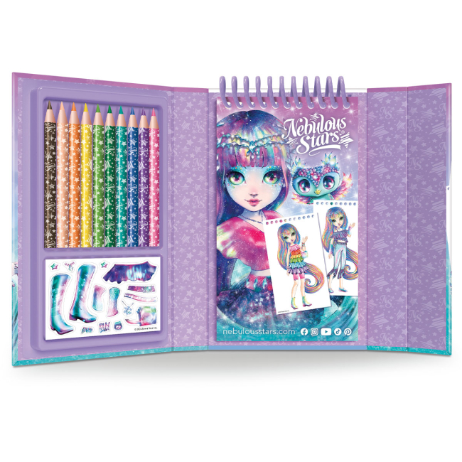 Наборы для творчества - Набор для творчества Nebulous stars Скетчбук дизайнера Айседора (11450)#2
