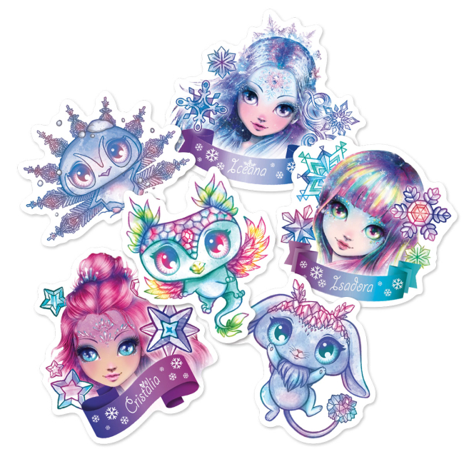 Набори для творчості - Набір вінілових наліпок Nebulous stars Зірки туманного світу в асортименті (11460)#8