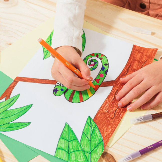 Канцтовары - Фломастеры BIC Kids Visa 880 12 цветов (bc525443)#7