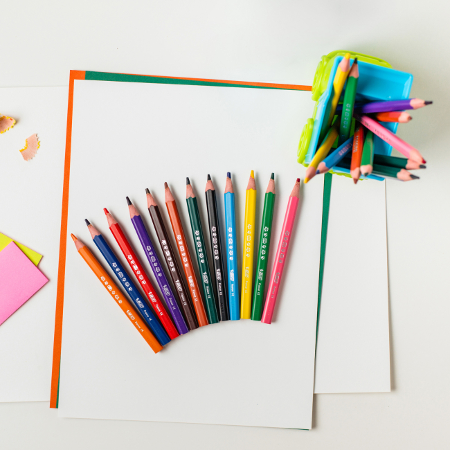 Канцтовары - Карандаши цветные BIC Kids Evolution triangle трехгранные 12 штук (bc8297356)#5