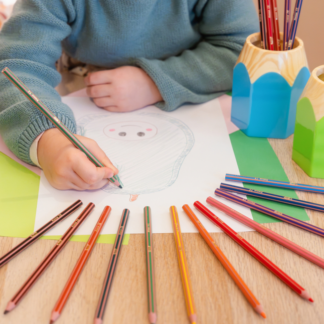 Канцтовари - Олівці кольорові BIC Kids Evolution Stripes 24 штук (bc950525)#4