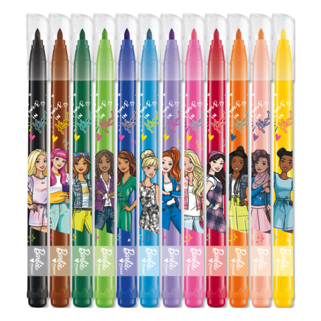 Канцтовари - Фломастери Maped Barbie 12 кольорів (MP.845418)#2