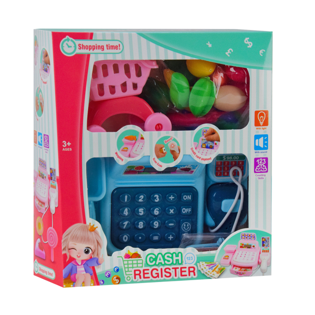 Наборы профессий - Игровой набор  Країна Іграшок Касса голубая (F332-11H/2)#2