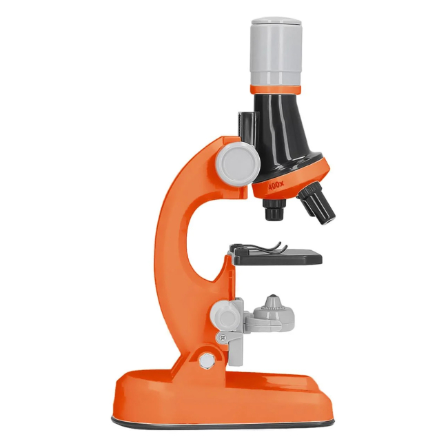 Наукові ігри, фокуси та досліди - Набір для дослідів Країна Іграшок Мікроскоп помаранчевий (1013A-1/1)#2