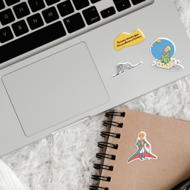 Набори для творчості - 3D-стікери Tattooshka Маленький принц 8 штук (SB-70)#2