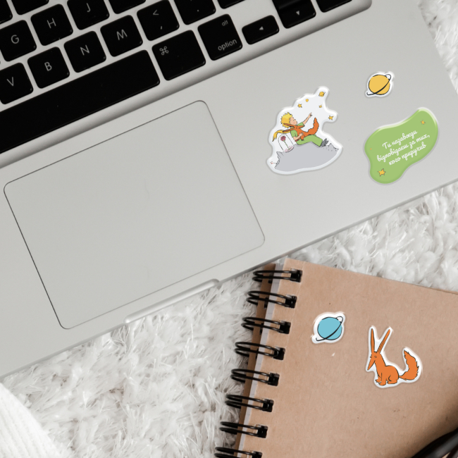 Набори для творчості - 3D-стікери Tattooshka Світ Маленького принца 8 штук (SB-71)#2