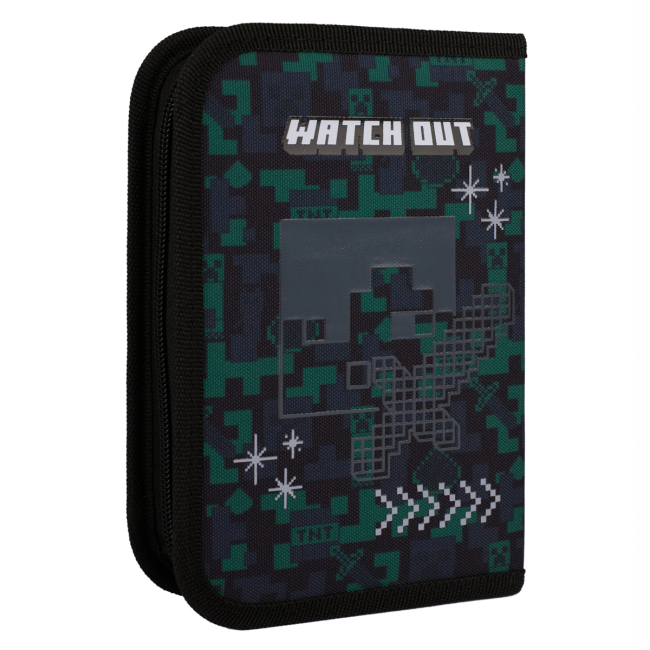 Пеналы и кошельки - Пенал Yes HP-03 Minecraft watch out одинарный с клапаном (533664)#2