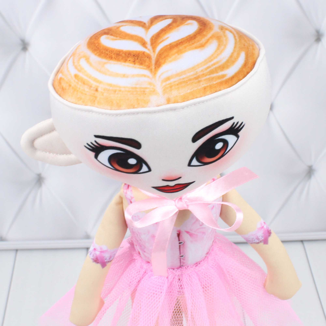 Персонажі мультфільмів - М'яка іграшка Копиця Балерина-капучіно принт (00515-41)#3