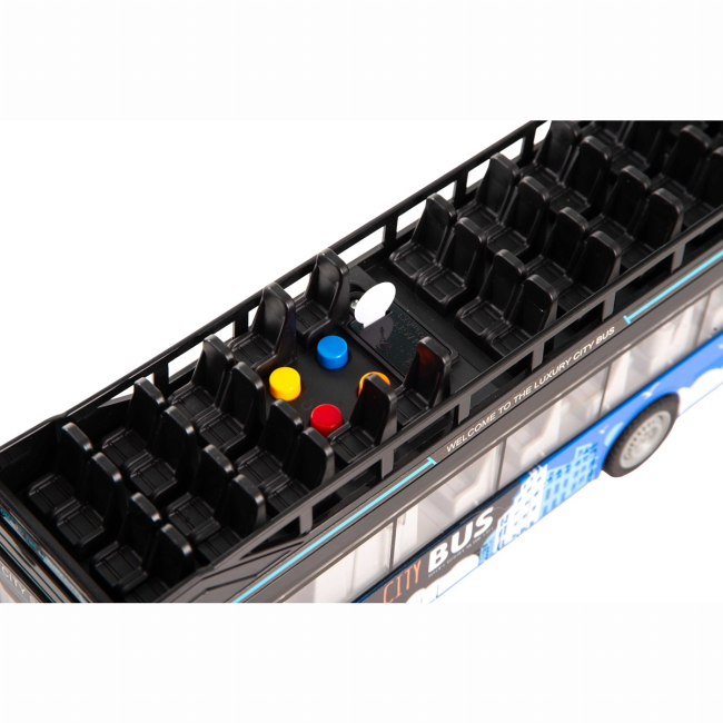 Транспорт и спецтехника - Автомодель DIY Toys Инерционный двухэтажный автобус (CJ-4008559)#3