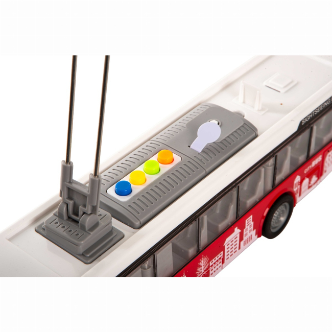 Транспорт и спецтехника - Автомодель DIY Toys Инерционный троллейбус (CJ-4002564)#3