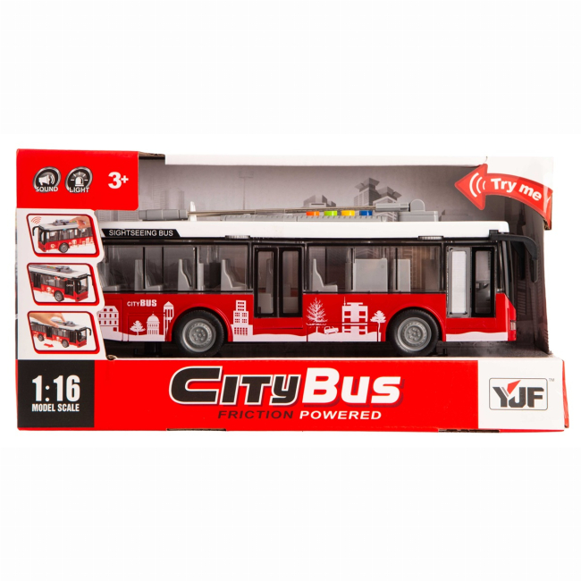 Транспорт и спецтехника - ​Автомодель DIY Toys Инерционный троллейбус (CJ-4002564)#4