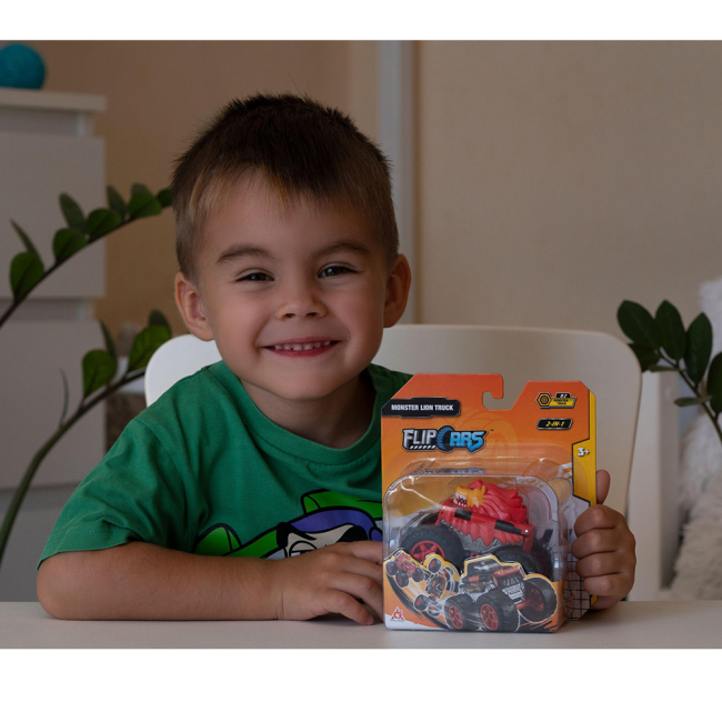 Автомоделі - Автомодель Flip Cars Машинка-трансформер Монстр-трак 2 в 1 в асортименті (EU463875A)#7