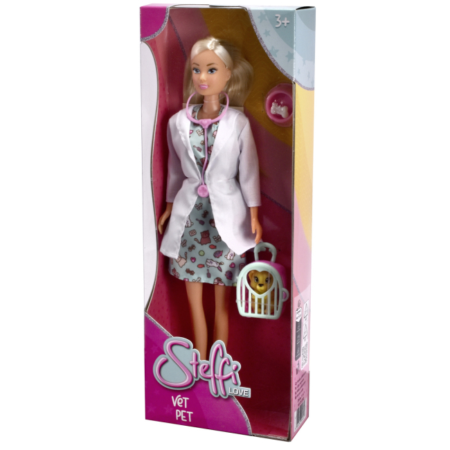 Ляльки - Лялька Steffi & Evi Love Штеффі Ветеринар з переноскою для тварин (5733702)#4
