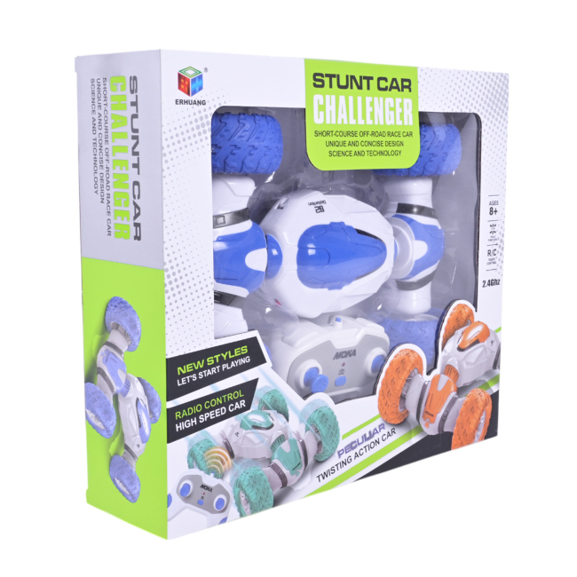 Радиоуправляемые модели - Машина-перевертыш Країна Іграшок на радиоуправлении белая с синим (3022/1)#3