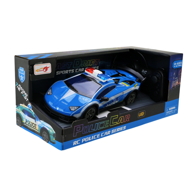 Радіокеровані моделі - ​Автомодель Країна Іграшок на радіокеруванні Поліцейська машина блакитна (998-6B/2)#2