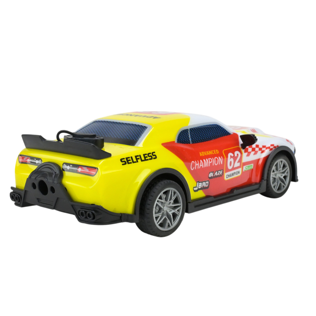 Радіокеровані моделі - Автомодель Країна Іграшок на радіокеруванні біла з червоним та жовтим (998-7/2)#2