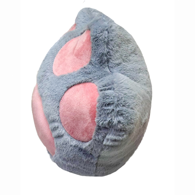 Подушки - М'яка іграшка MeriToys Лапка сіра з рожевим 40 см (2050000326660/5)#3