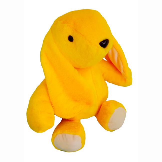 М'які тварини - М'яка іграшка MeriToys Кролик жовтий 50 см (2050000326677/2)#2
