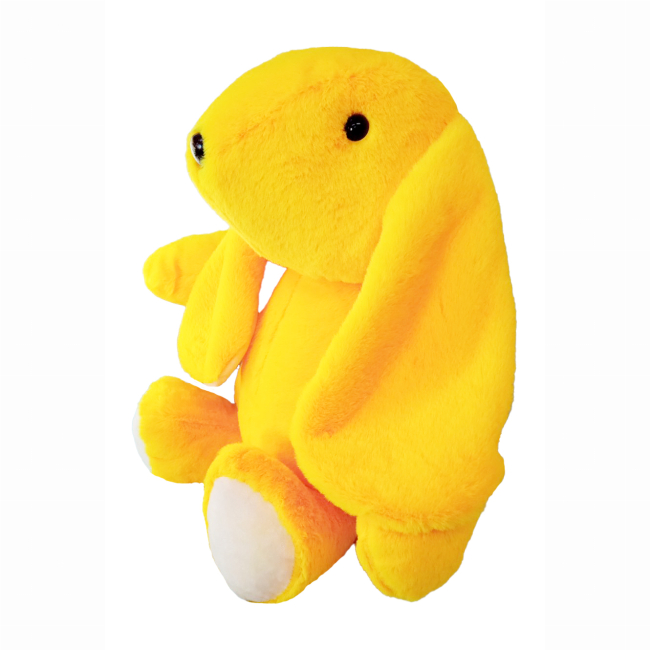 М'які тварини - М'яка іграшка MeriToys Кролик жовтий 50 см (2050000326677/2)#3
