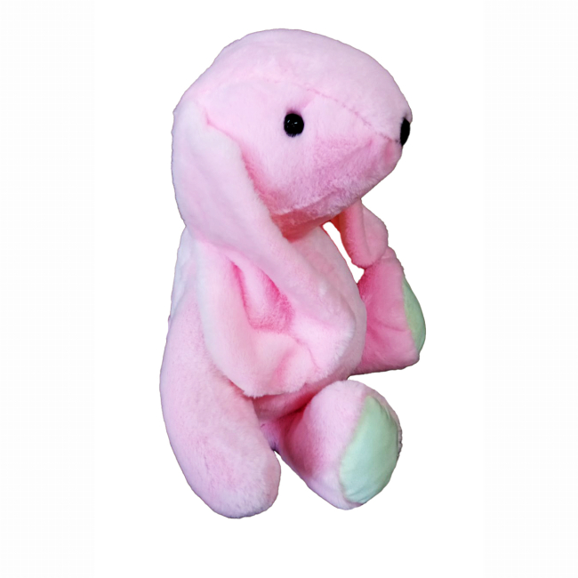 М'які тварини - М'яка іграшка MeriToys Кролик рожевий 50 см (2050000326677/5)#2