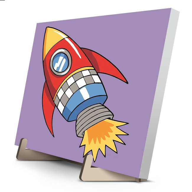 Товари для малювання - Картина за номерами Qbee До зірок 25 х 25 см (QB900-067)#2