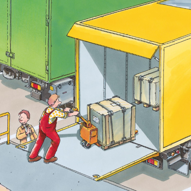 Книги-картинки для дітей (2-6 років) - Книжка «У мене є друг водій вантажівки» (9786178307431)#5