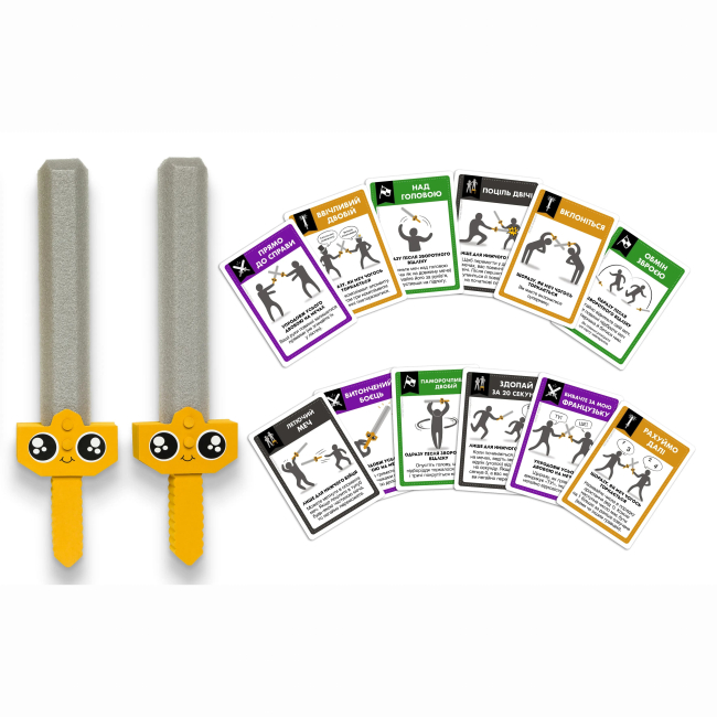 Настільні ігри - Настільна гра Rozum Влаштуймо бутафорними мечами двобій за карти (R087UA)#2