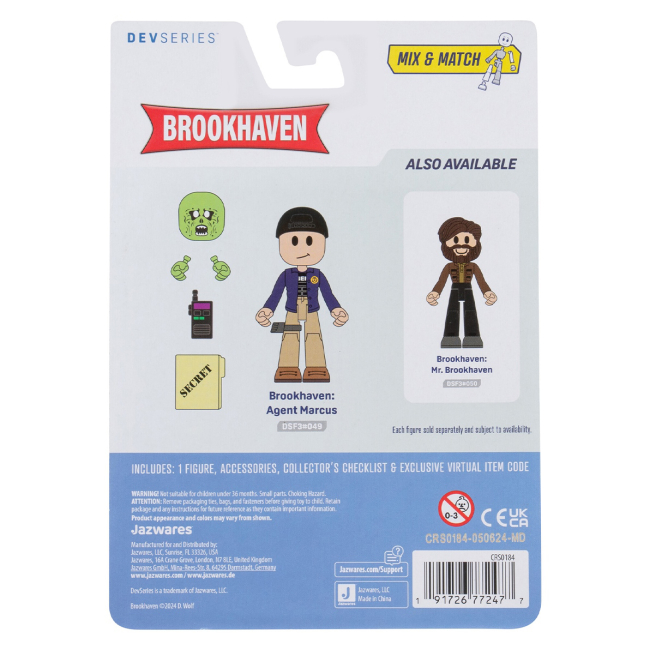 Фигурки персонажей - Игровая фигурка DevSeries Core Figures Brookhaven Agent Marcus (CRS0184)#7