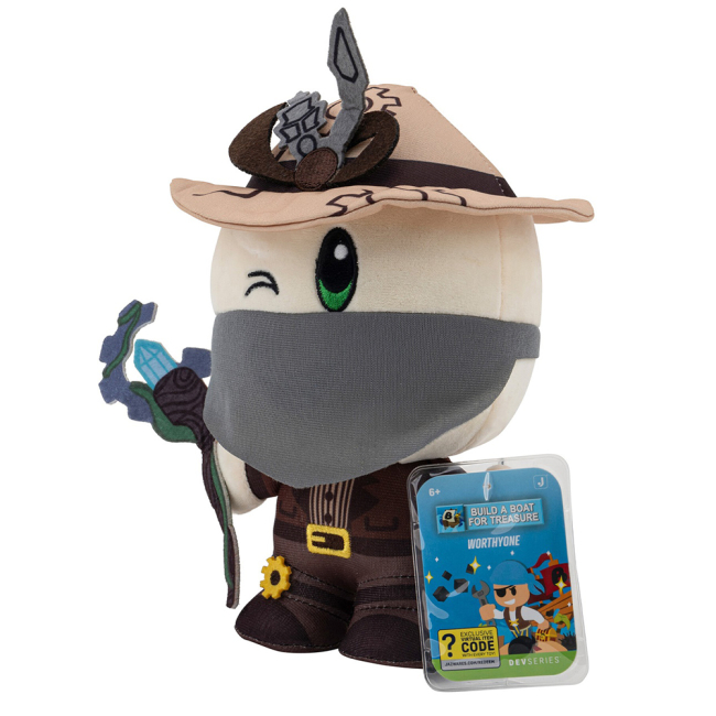 Персонажи мультфильмов - Мягкая игрушка DevSeries Collector Plush Build a boat for treasure Worthy0ne 20 см (CRS0013)#2